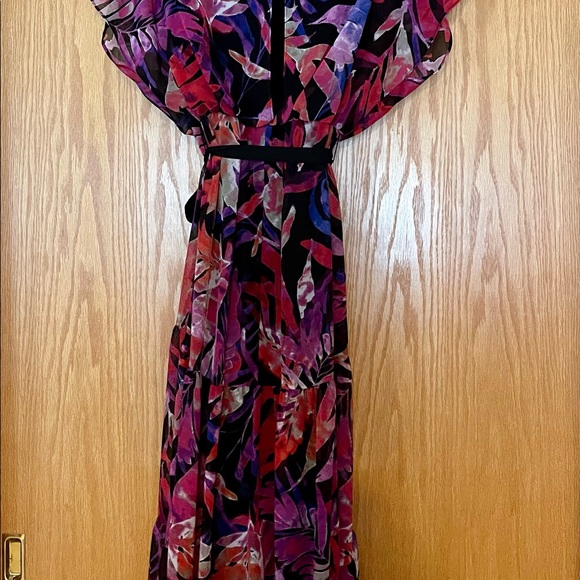 Joseph Ribkoff Tropical Chiffon Dress - Picture 12 of 14
